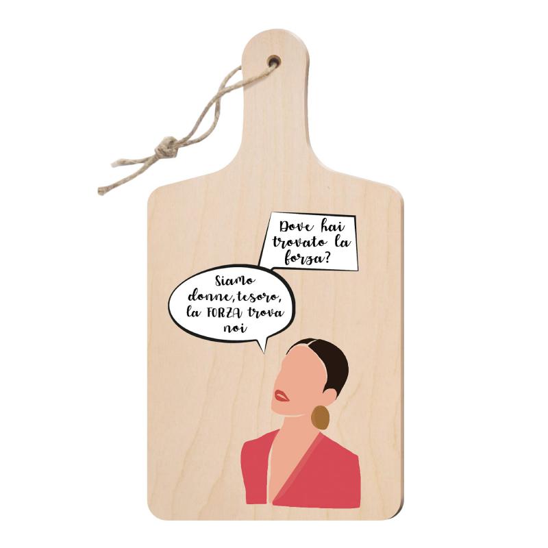 Lupia - Tagliere Decorativo con Manico, Frasi e disegni a Tema, colorato, Souvenir Artigianale, Appendibile in Cucina, Made in Italy, Legno multistrato del brand Lupia, categoria: Idee regalo e bomboniere > Bomboniere > Bomboniere Taglieri decorativi, disponibile su Vorreishop.