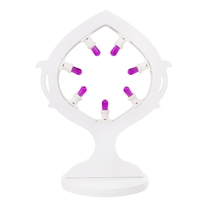 Lampada da tavolo in Legno LUMINARIA GRANDE PUMO 48x36 cm decorazione d'arredo pugliese 7 lampadine colorate del brand Lupia, categoria: Artigianato salentino > Luminarie Salentine > Luminaria, disponibile su Vorreishop.