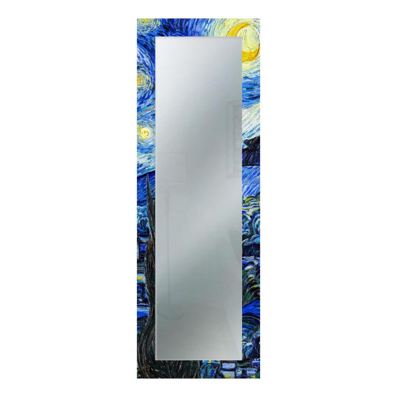 Specchio da parete lungo moderno Mirror Fantasy NOTTE STELLATA Van Gogh 52x152 cm con cornice stampata, specchiera per camera da letto, soggiorno, ingresso del brand Lupia, categoria: Complementi d'arredo > Specchi e specchiere > Specchi stampati, disponibile su Vorreishop.