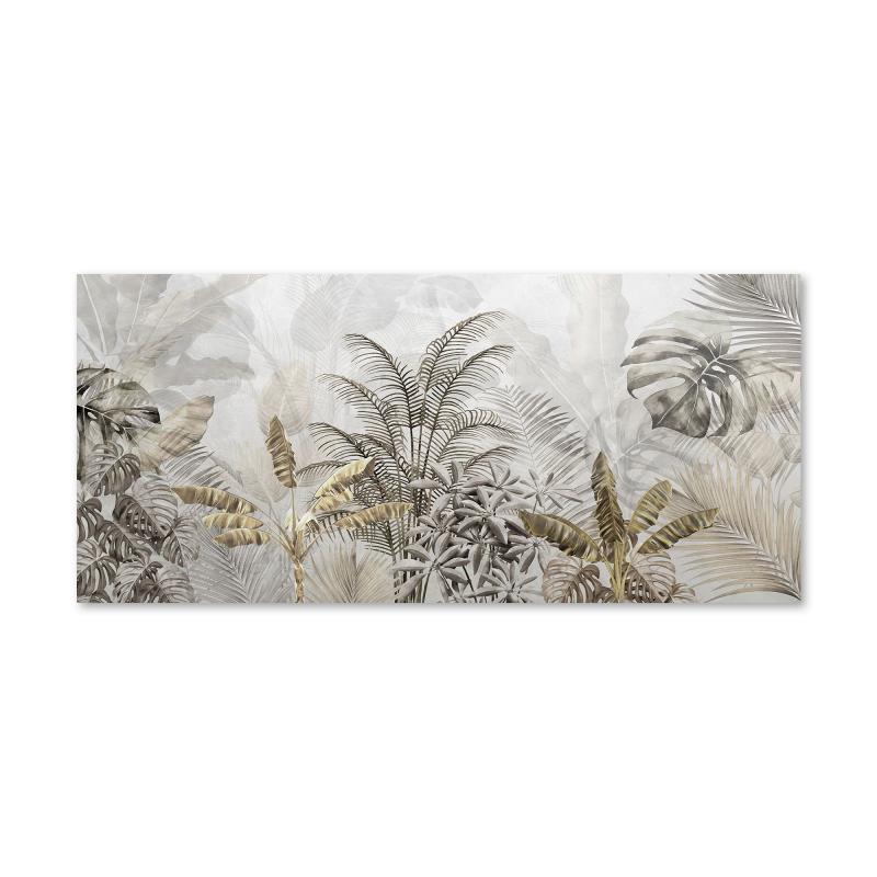 Lupia - Quadro moderno su Tela Canvas DEEP 65x143 cm GOLD TROPICAL, Tela Cotone, Stampa, Made in Italy, Telaio in Legno, casa, soggiorno, capezzale camera da letto, hotel, ufficio del brand Lupia, categoria: Arredo e decorazioni > Quadri e Tele > Quadri su tela, disponibile su Vorreishop.
