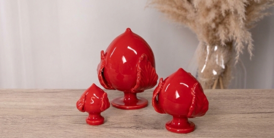 Pumo rosso salentino in ceramica